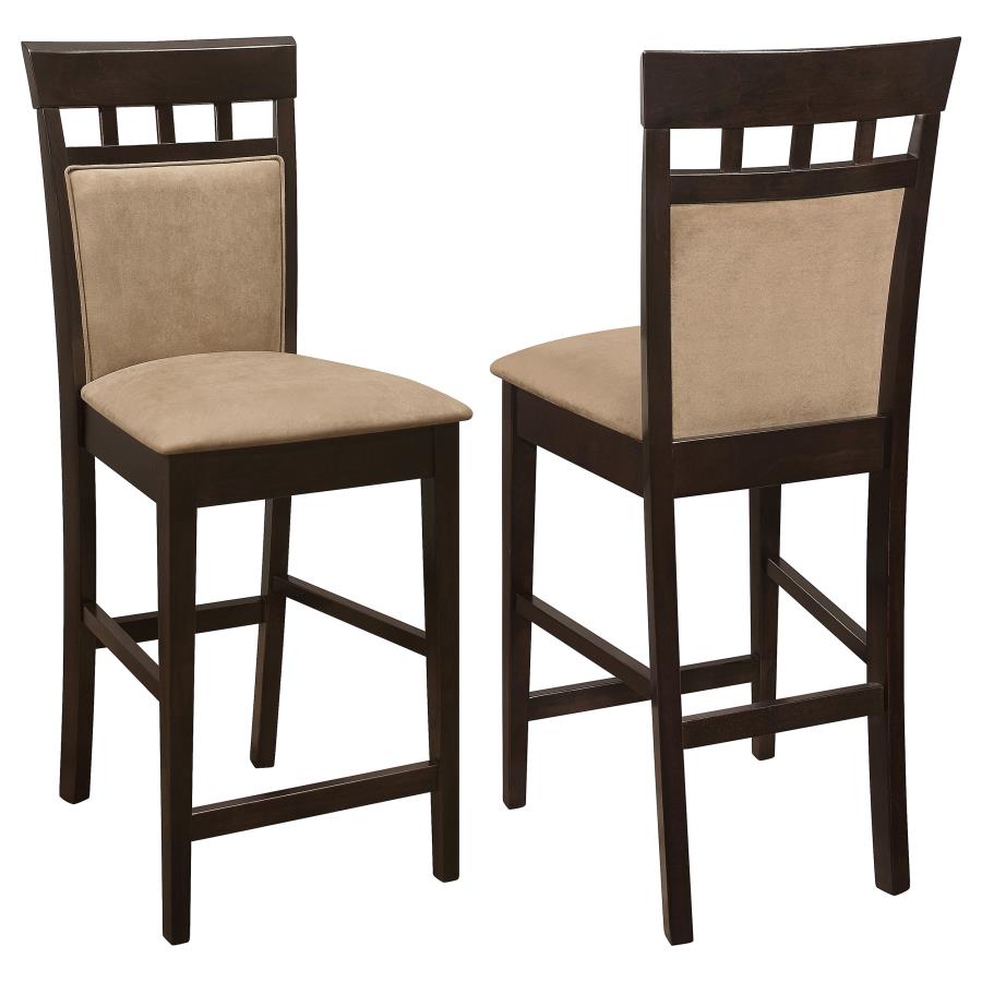 Gabriel Closed Back Counter Chair Cappuccino (Set of 2) (image for) Gabriel Closed Back Counter Chair Cappuccino (Set of 2)