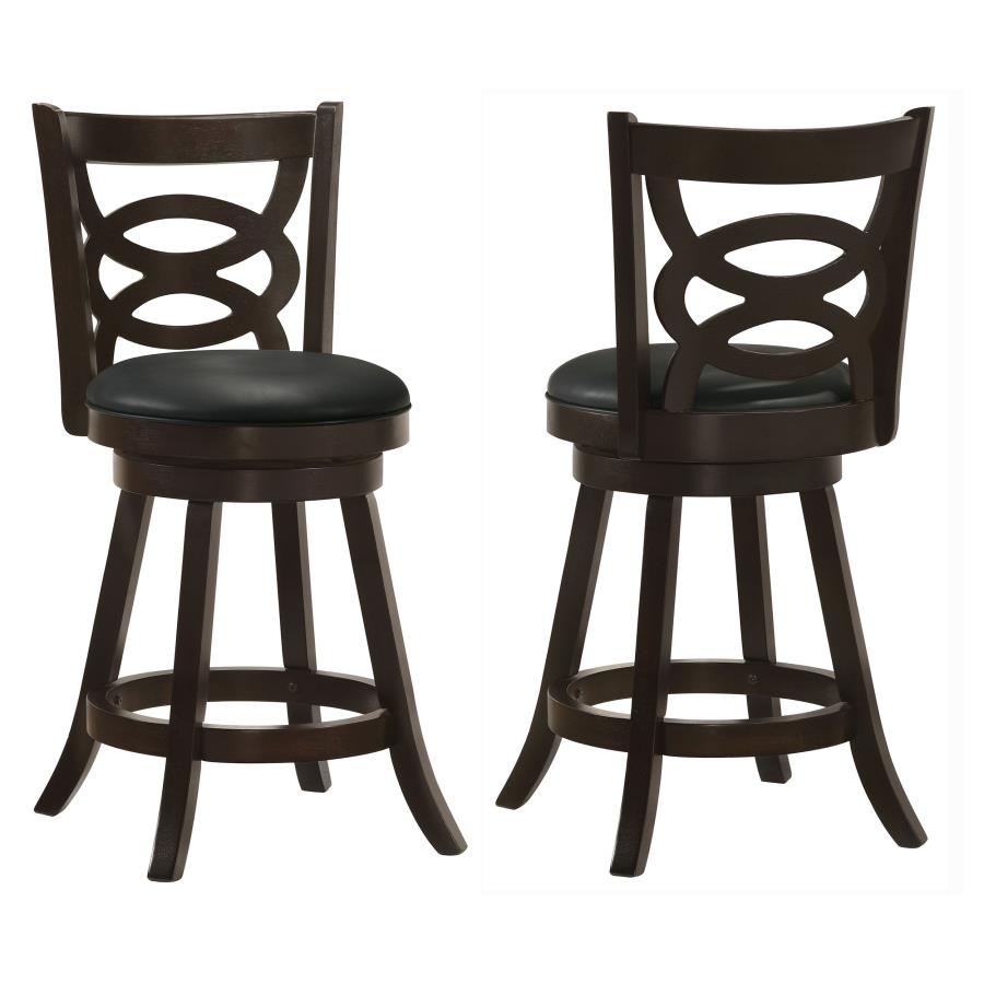 Calecita Wood Swivel Counter Stool Cappuccino (Set of 2) (image for) Calecita Wood Swivel Counter Stool Cappuccino (Set of 2)