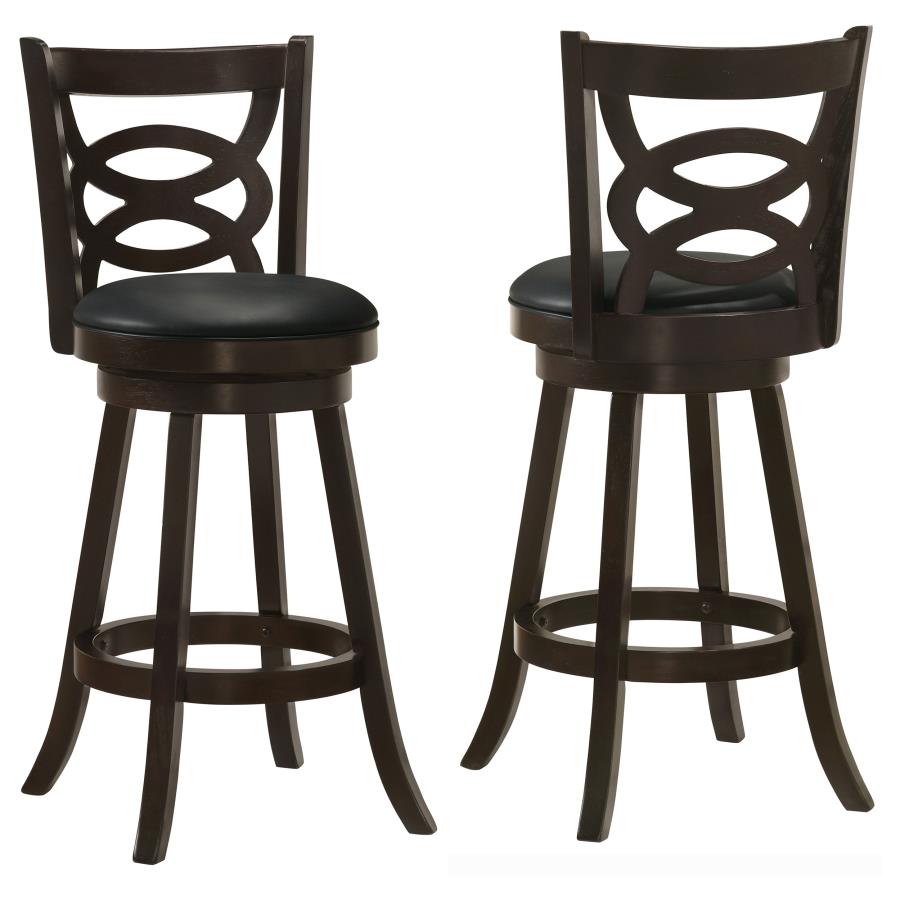 Calecita Wood Swivel Bar Stool Cappuccino (Set of 2) (image for) Calecita Wood Swivel Bar Stool Cappuccino (Set of 2)