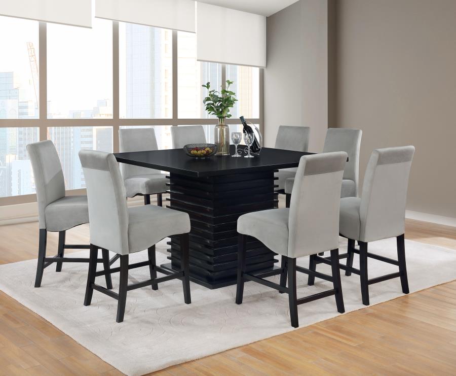 Stanton 7-piece Square Counter Height Dining Table Set Grey (image for) Stanton 7-piece Square Counter Height Dining Table Set Grey