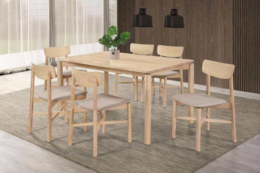 Parkridge 7-piece 59-inch Wood Dining Set White Washed (image for) Parkridge 7-piece 59-inch Wood Dining Set White Washed