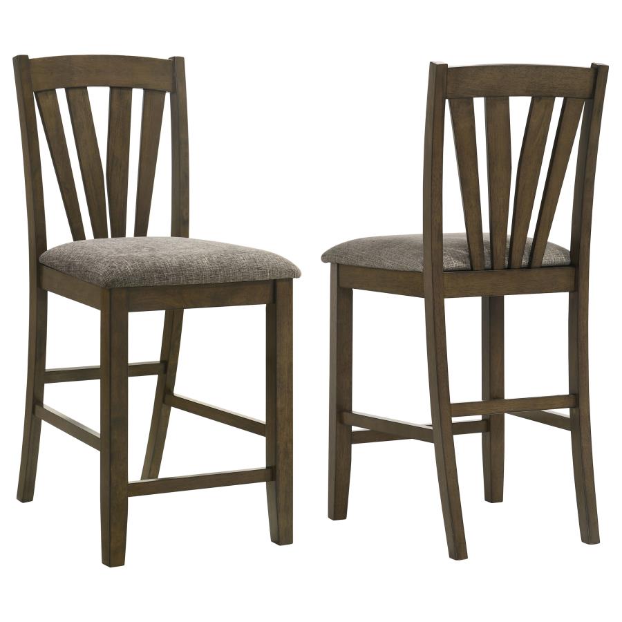 Canfield Counter Height Dining Side Chair Brown (Set of 2) (image for) Canfield Counter Height Dining Side Chair Brown (Set of 2)