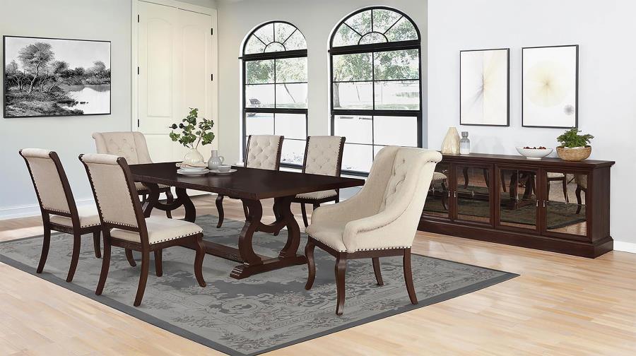 Brockway 7-piece Extension Leaf Dining Set Antique Java (image for) Brockway 7-piece Extension Leaf Dining Set Antique Java