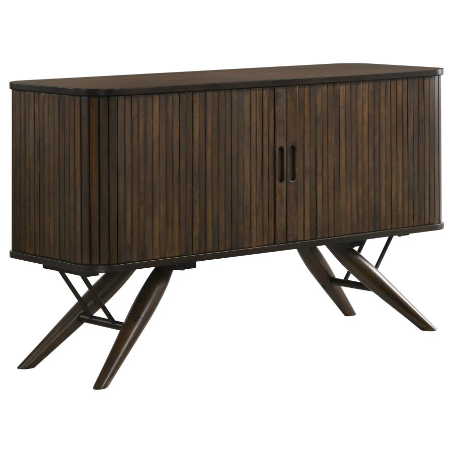 Wes 2-door Sideboard Buffet Storage Cabinet Dark Walnut (image for) Wes 2-door Sideboard Buffet Storage Cabinet Dark Walnut