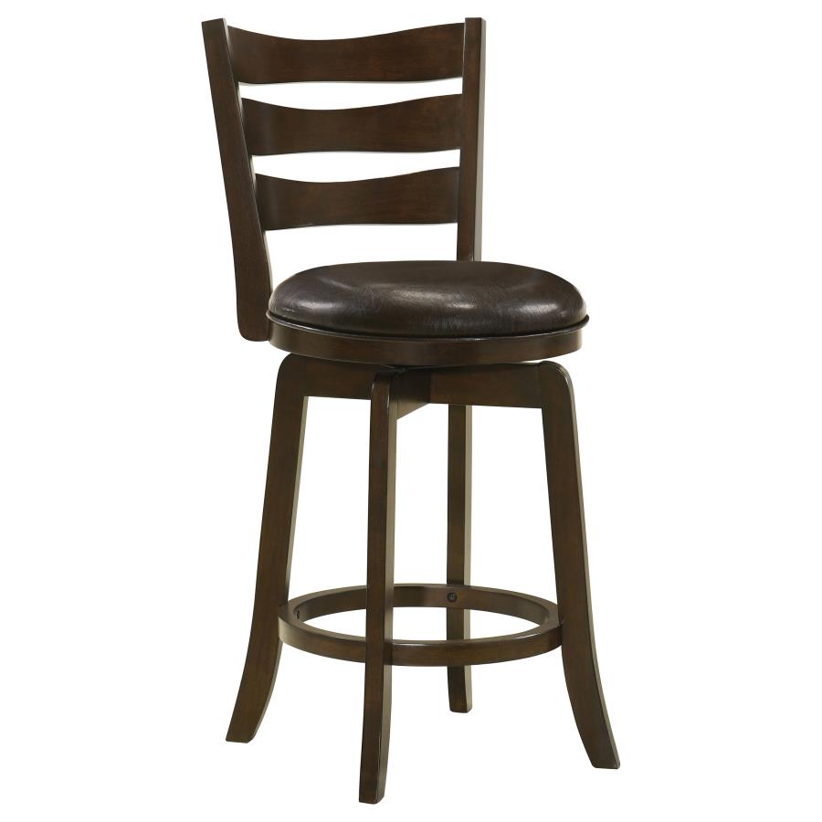 Murphy Wood Counter Height Swivel Bar Chair Dark Brown (image for) Murphy Wood Counter Height Swivel Bar Chair Dark Brown