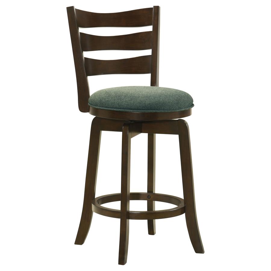 Murphy Wood Counter Height Swivel Bar Chair Hunter Green (image for) Murphy Wood Counter Height Swivel Bar Chair Hunter Green