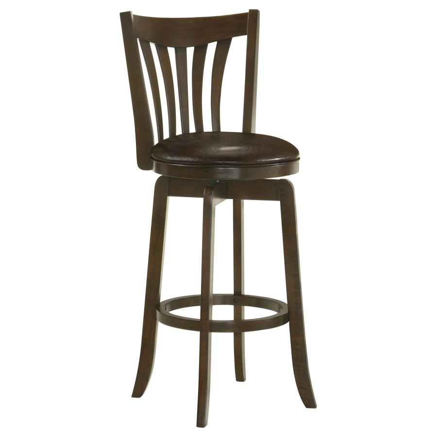 Lambert Wood Pub Height Swivel Bar Chair Dark Cherry (image for) Lambert Wood Pub Height Swivel Bar Chair Dark Cherry