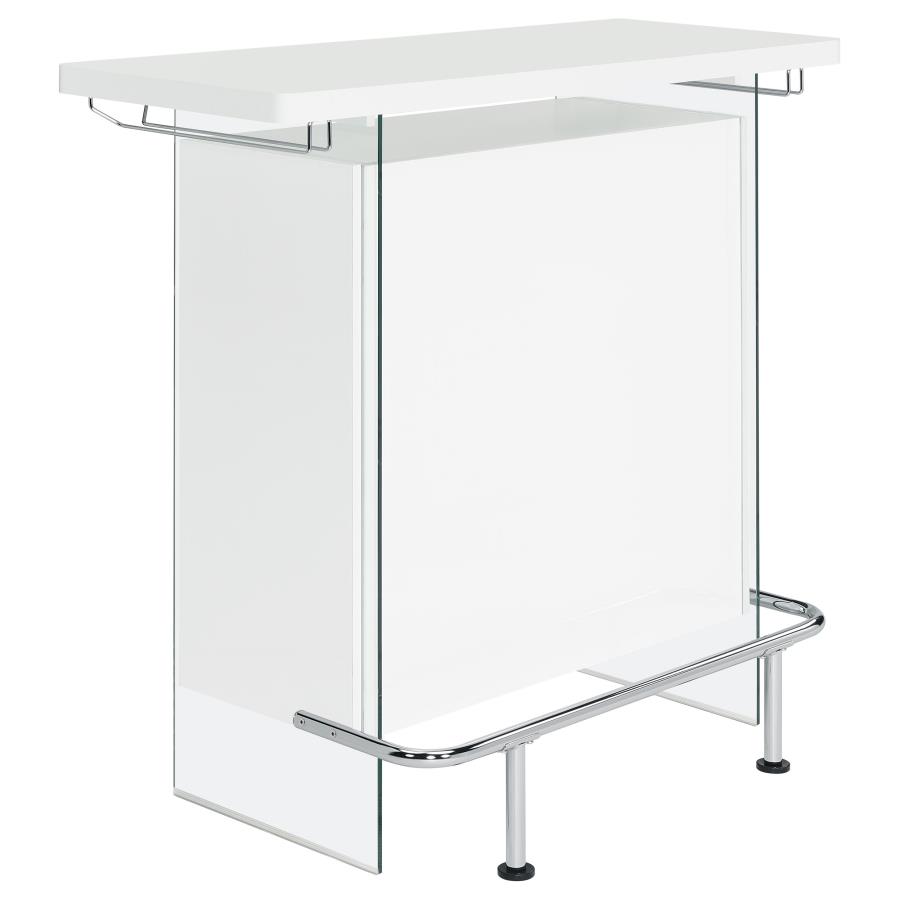 Acosta Freestanding Home Bar Wine Cabinet White High Gloss (image for) Acosta Freestanding Home Bar Wine Cabinet White High Gloss