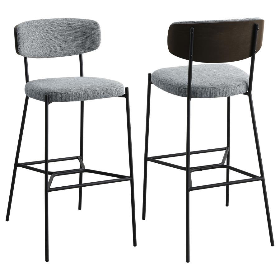 Elison Pub Height Bar Stool Grey (Set of 2) (image for) Elison Pub Height Bar Stool Grey (Set of 2)