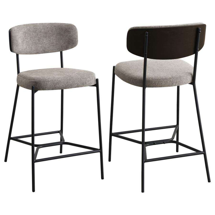 Elison Counter Height Bar Stool Light Brown (Set of 2) (image for) Elison Counter Height Bar Stool Light Brown (Set of 2)