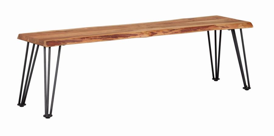 Sherman Wood Dining Bench Natural Acacia (image for) Sherman Wood Dining Bench Natural Acacia