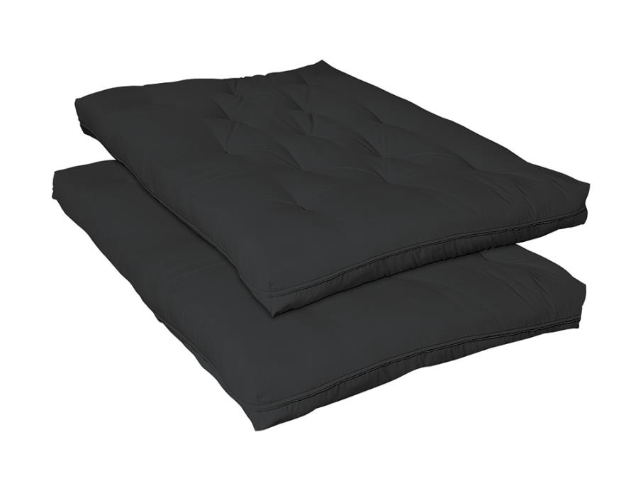7.5" Deluxe Innerspring Futon Pad Black (image for) 7.5" Deluxe Innerspring Futon Pad Black