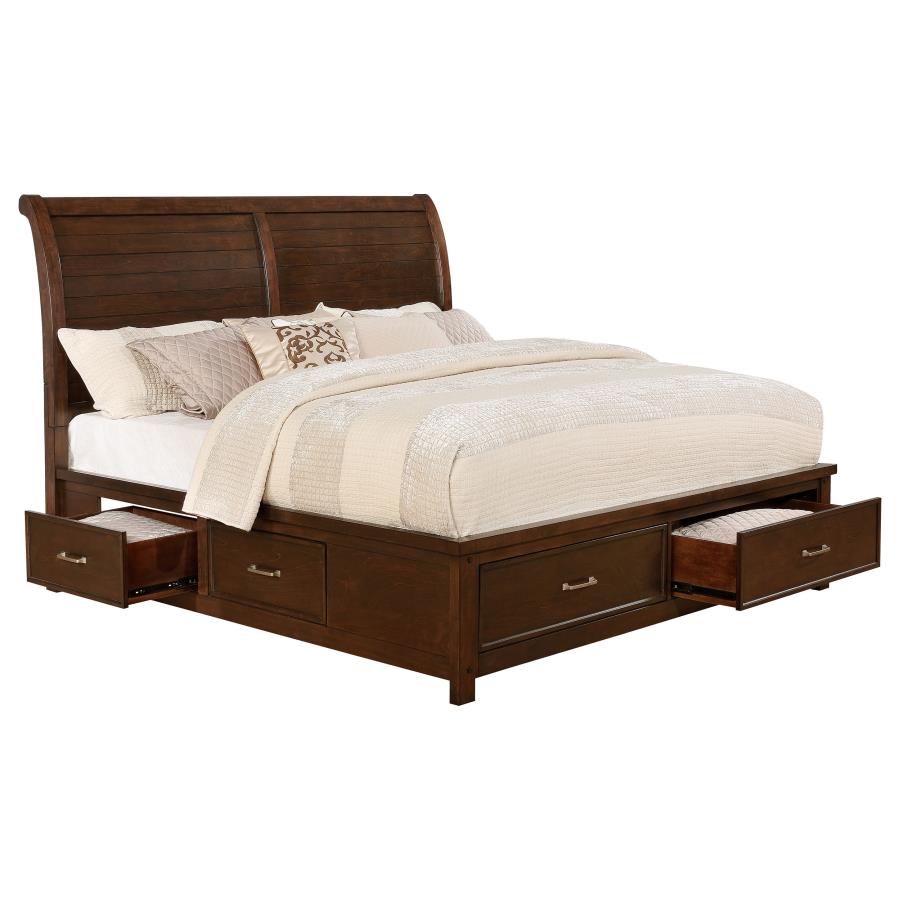 Barstow Queen Storage Bed Pinot Noir (image for) Barstow Queen Storage Bed Pinot Noir