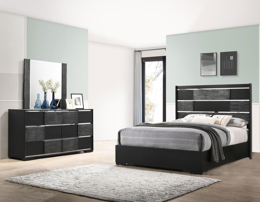 Blacktoft 4-piece Eastern King Bedroom Set Black (image for) Blacktoft 4-piece Eastern King Bedroom Set Black