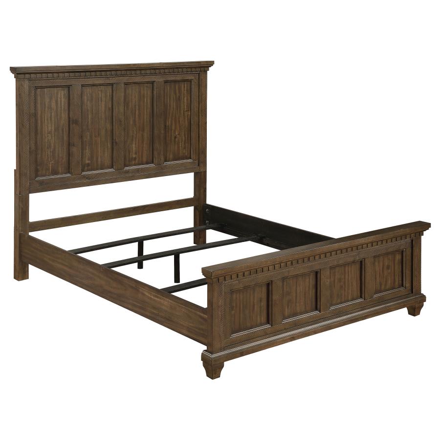 Bennington Wood Eastern King Panel Bed Acacia Brown (image for) Bennington Wood Eastern King Panel Bed Acacia Brown