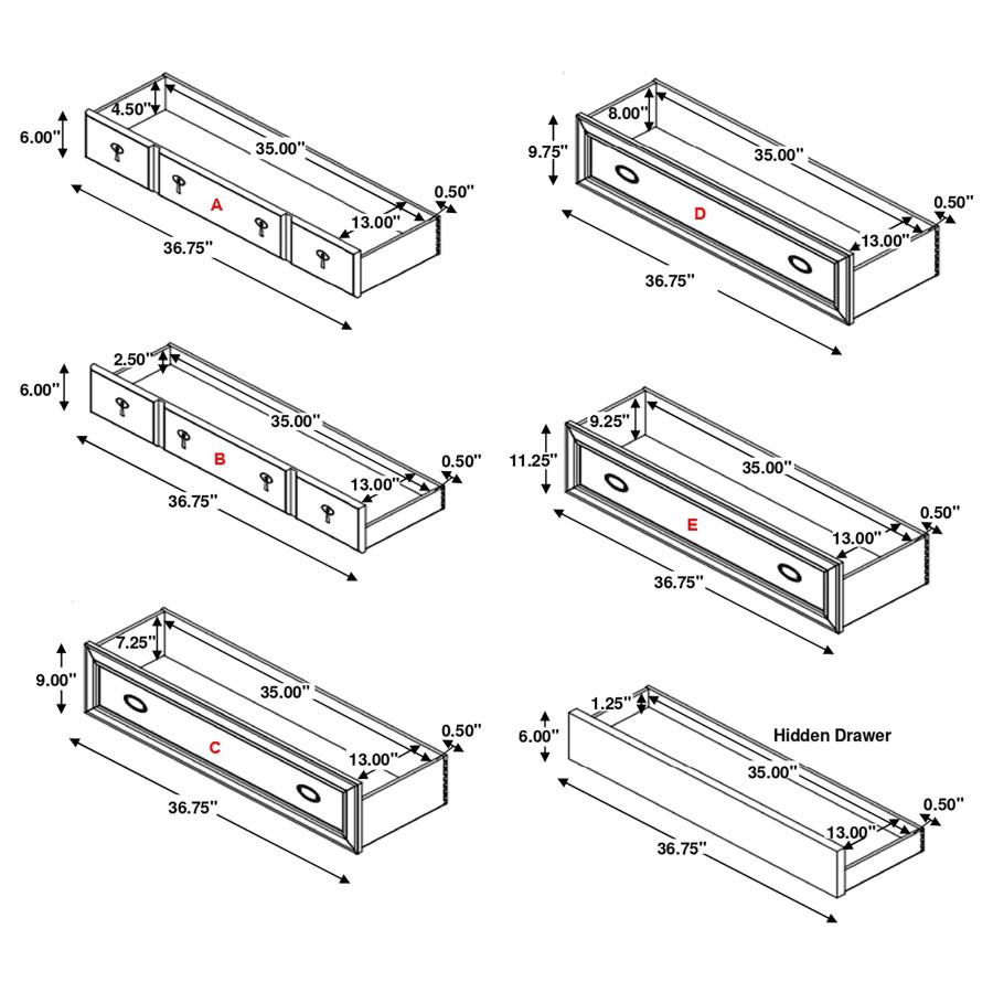 Modal Additional Images for Alderwood 5-piece Queen Bedroom Set French Grey