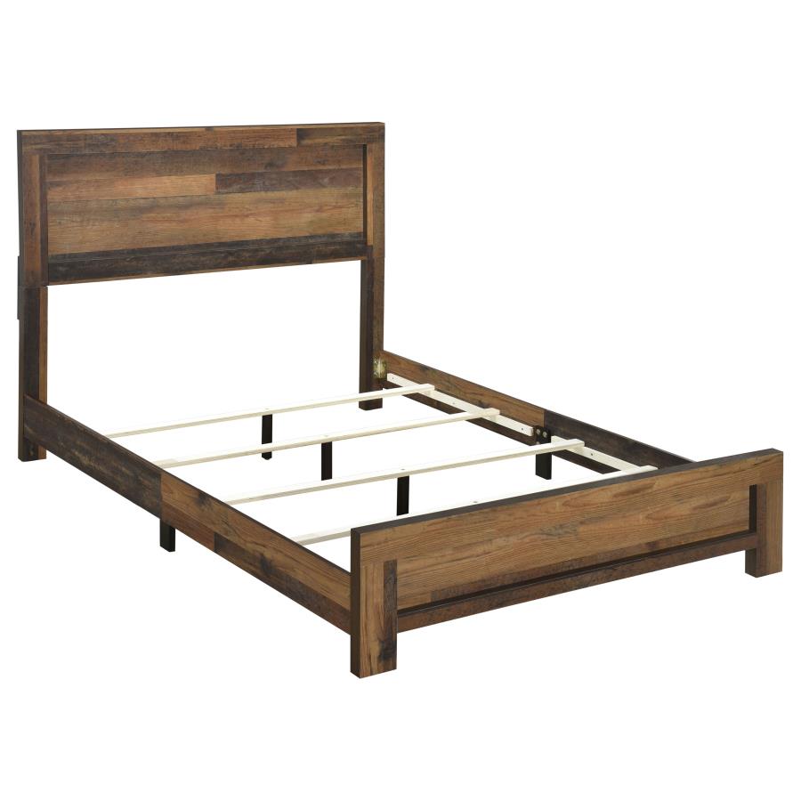 Sidney Wood Twin Panel Bed Rustic Pine (image for) Sidney Wood Twin Panel Bed Rustic Pine