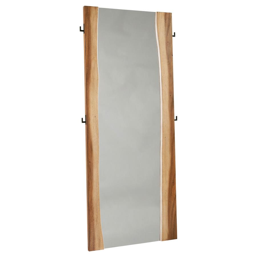 Winslow 31 x 76 Inch Standing Floor Mirror Smokey Walnut (image for) Winslow 31 x 76 Inch Standing Floor Mirror Smokey Walnut