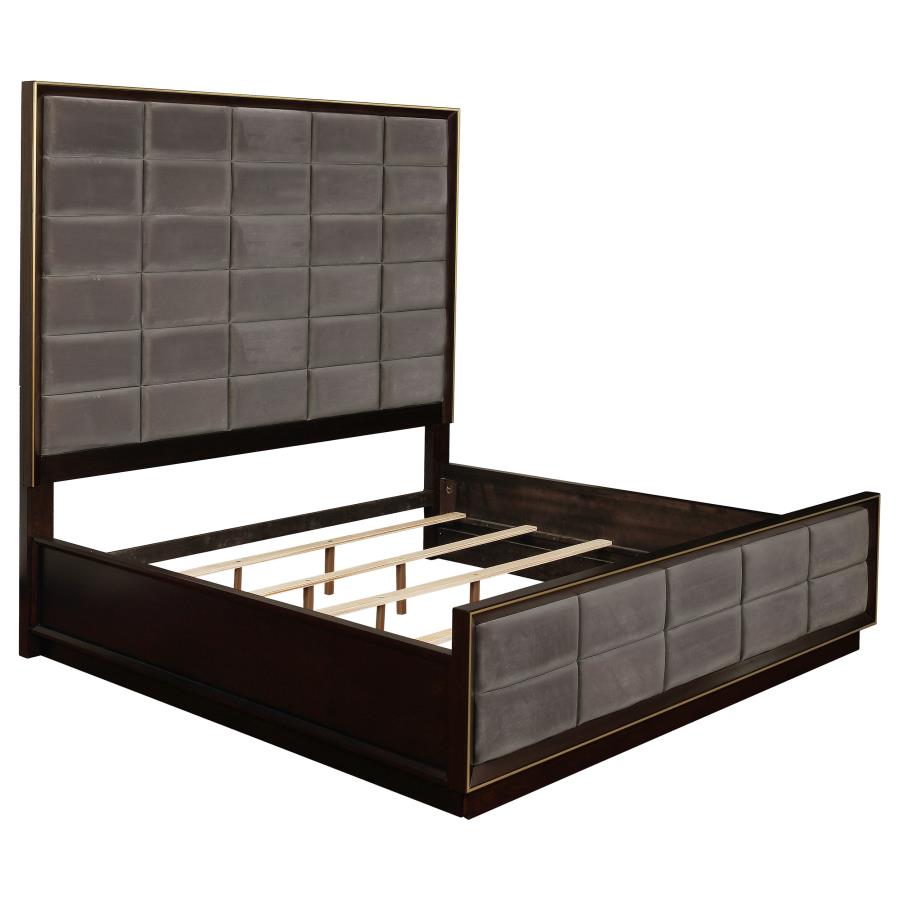 Durango 77-inch Eastern King Panel Bed Smoked Peppercorn (image for) Durango 77-inch Eastern King Panel Bed Smoked Peppercorn
