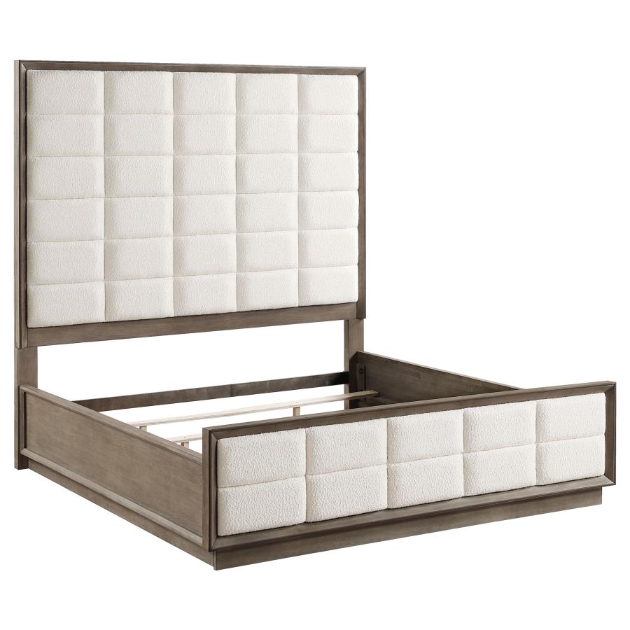 Durango 77-inch Queen Panel Bed Washed Oak (image for) Durango 77-inch Queen Panel Bed Washed Oak