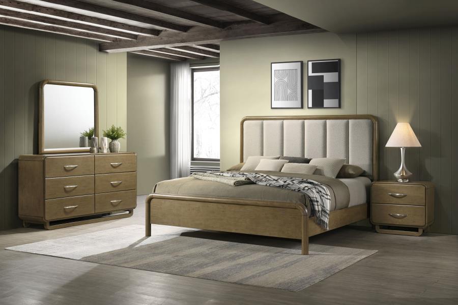 Amsbury 4-piece California King Bedroom Set Nutmeg (image for) Amsbury 4-piece California King Bedroom Set Nutmeg