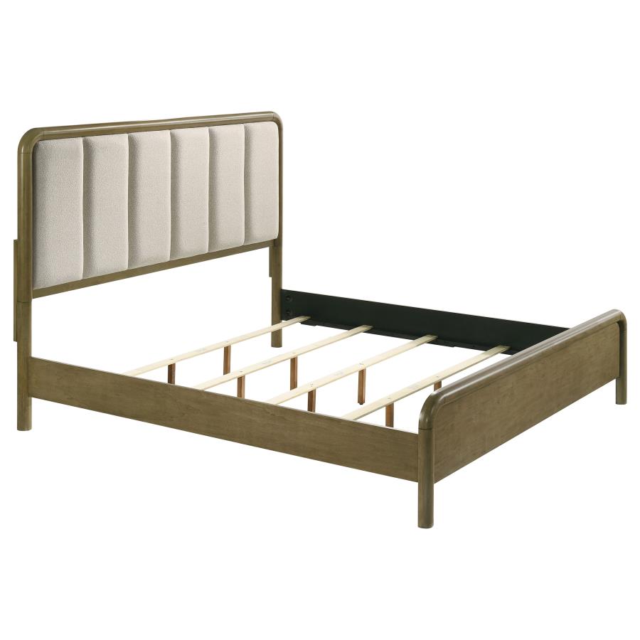 Amsbury 56-inch Upholstered Queen Bed Nutmeg (image for) Amsbury 56-inch Upholstered Queen Bed Nutmeg