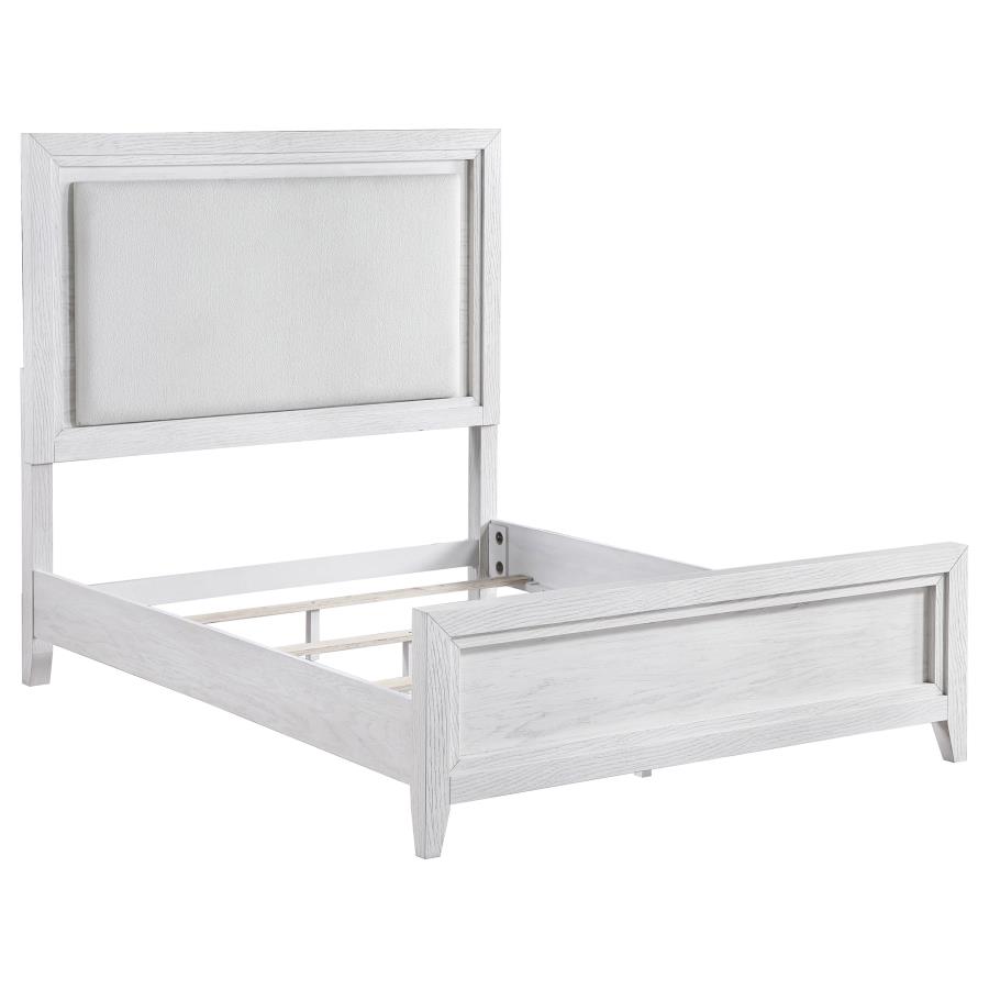 Marielle 5-piece Eastern King Bedroom Set Distressed White 