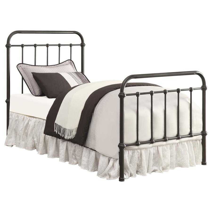 Livingston Metal Full Open Frame Bed Dark Bronze (image for) Livingston Metal Full Open Frame Bed Dark Bronze