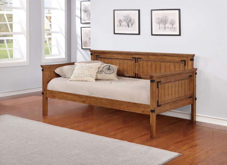 Oakdale Wood Twin Daybed Rustic Honey (image for) Oakdale Wood Twin Daybed Rustic Honey