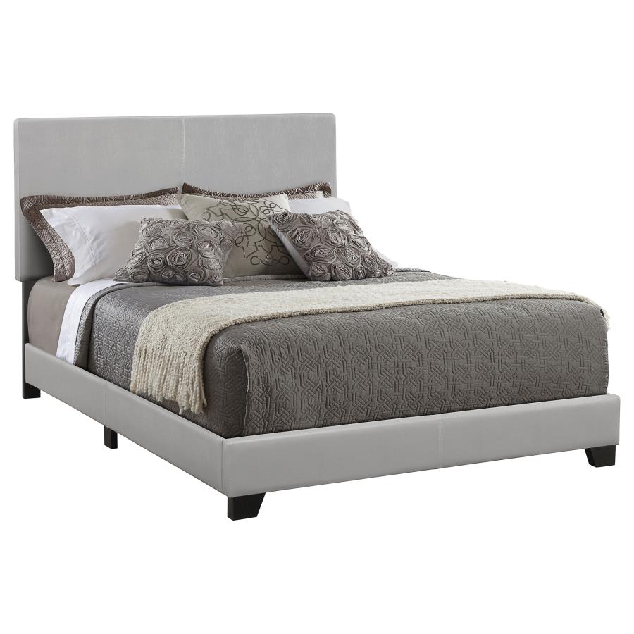 Dorian Upholstered Eastern King Panel Bed Grey (image for) Dorian Upholstered Eastern King Panel Bed Grey