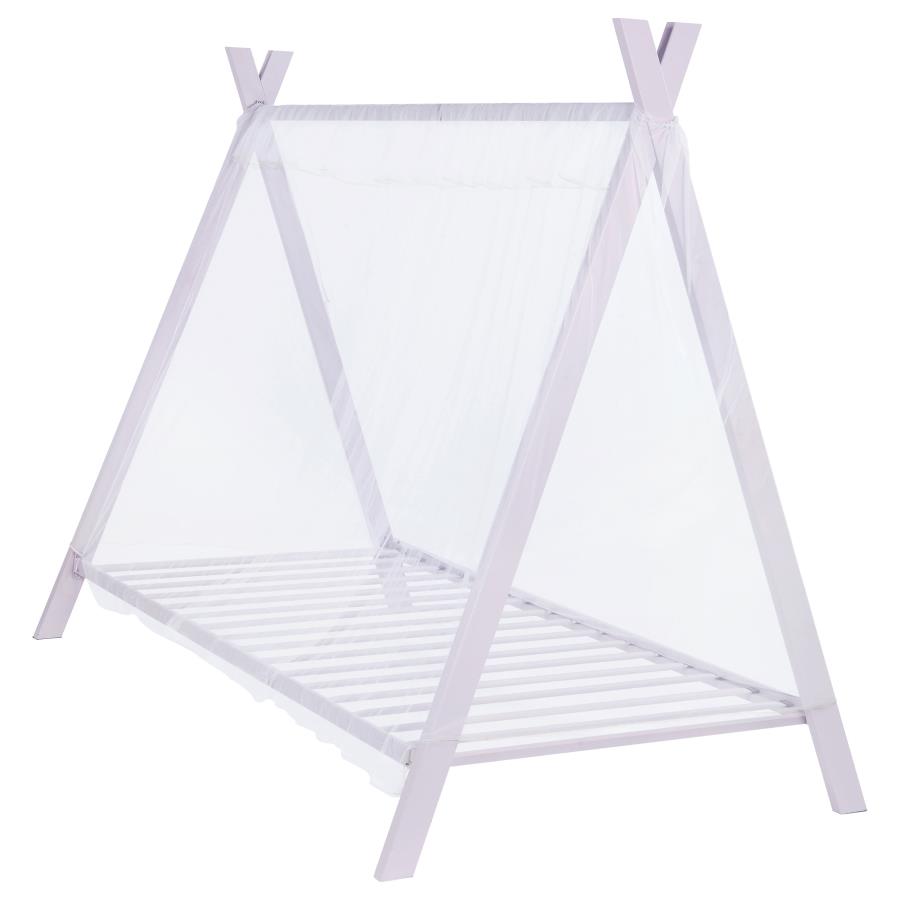 Fultonville Metal Twin Tent Bed Pink (image for) Fultonville Metal Twin Tent Bed Pink