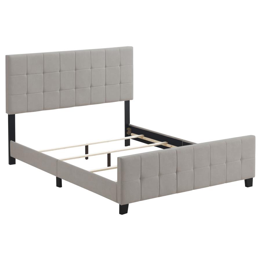 Fairfield Upholstered Eastern King Panel Bed Beige (image for) Fairfield Upholstered Eastern King Panel Bed Beige