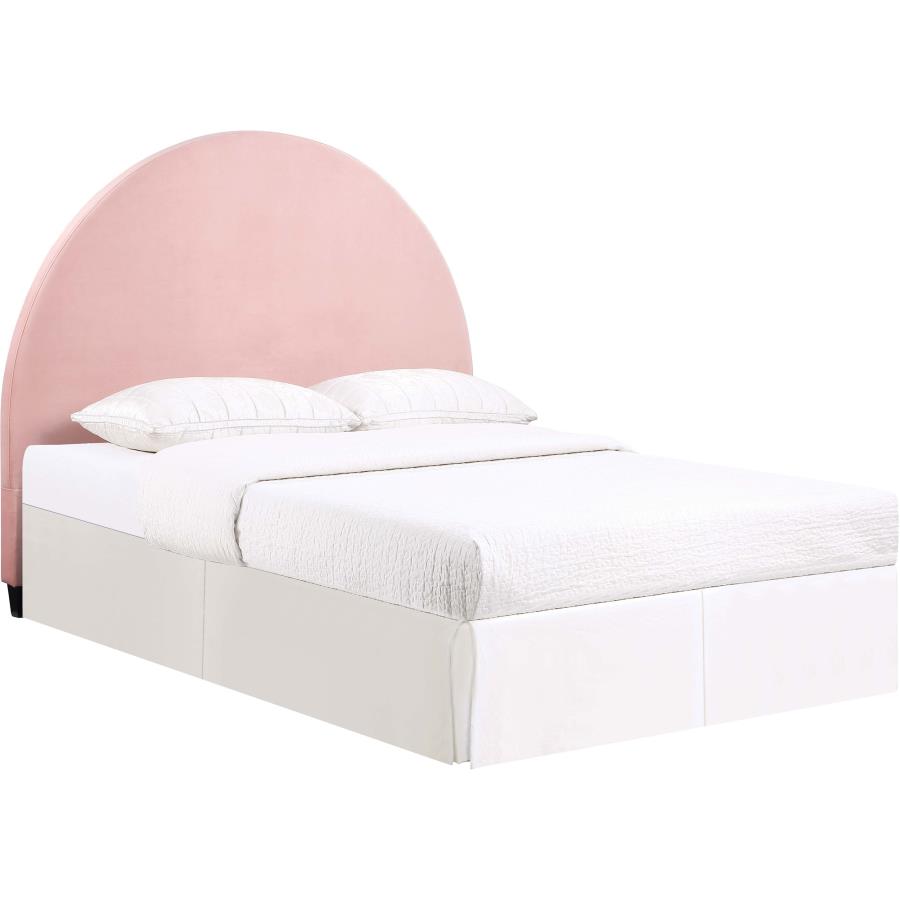 June Upholstered Queen or Full Panel Headboard Blush (image for) June Upholstered Queen or Full Panel Headboard Blush