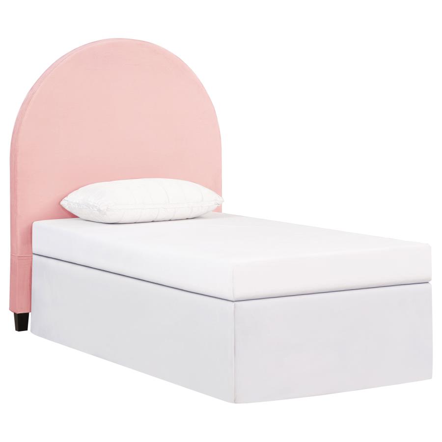 June Upholstered Twin Panel Headboard Blush (image for) June Upholstered Twin Panel Headboard Blush