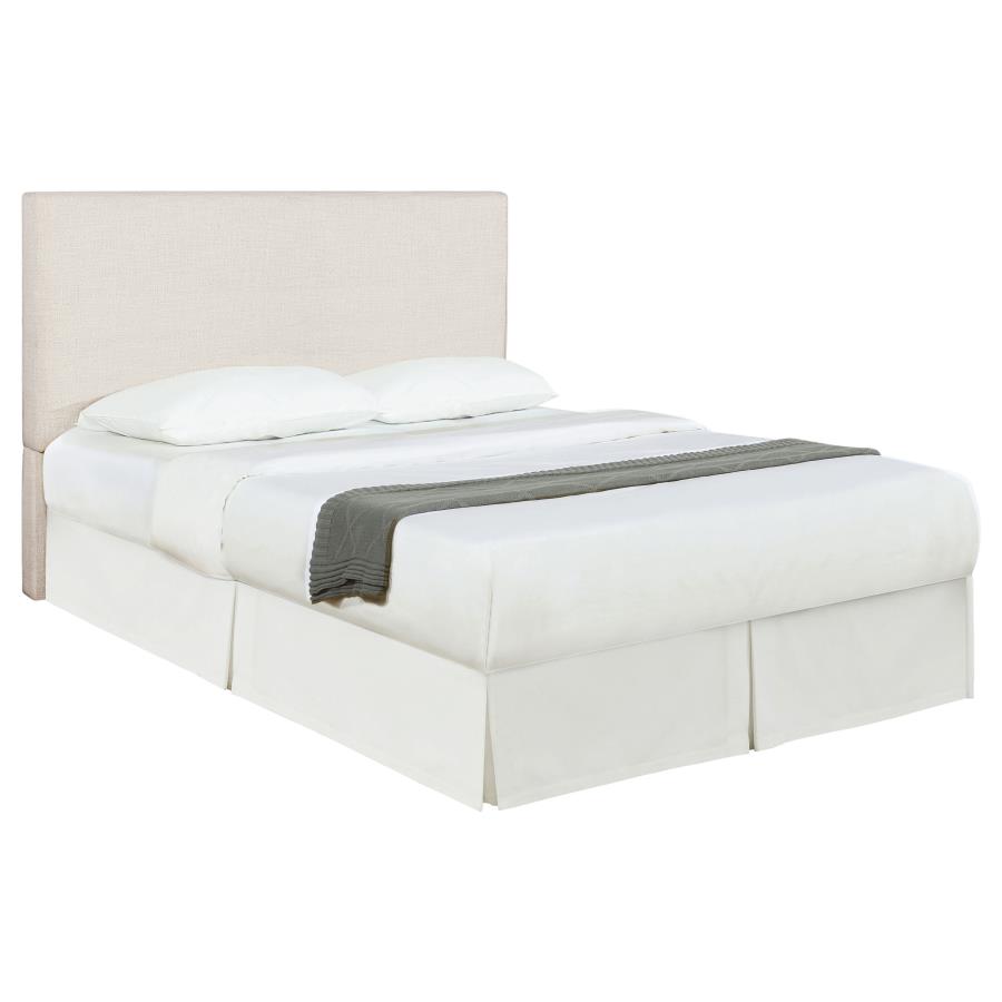 Pirro Upholstered Queen or Full Panel Headboard Sand (image for) Pirro Upholstered Queen or Full Panel Headboard Sand