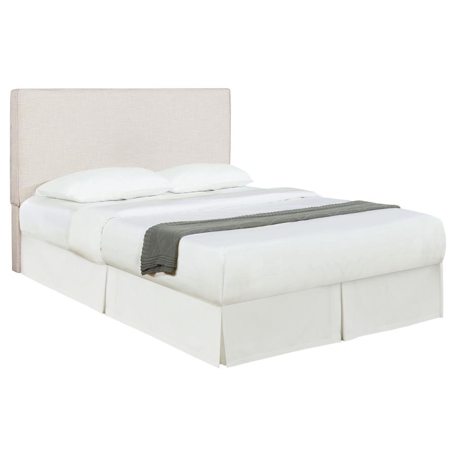Kosmo Upholstered Queen or Full Panel Headboard Sand (image for) Kosmo Upholstered Queen or Full Panel Headboard Sand
