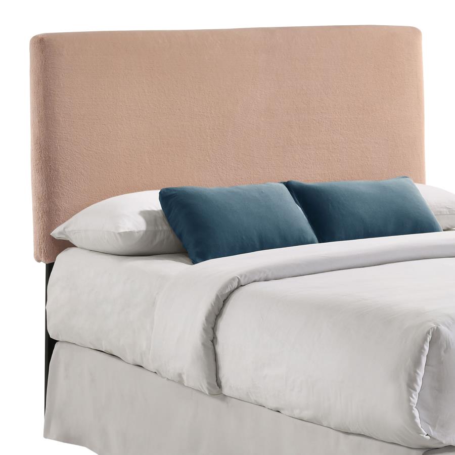 Gigi Upholstered Queen or Full Panel Headboard Blush (image for) Gigi Upholstered Queen or Full Panel Headboard Blush