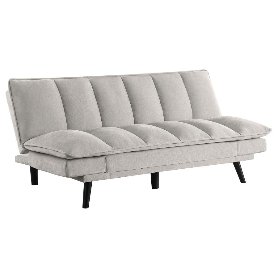 Laredo Upholstered Tufted Convertible Sofa Bed Light Grey (image for) Laredo Upholstered Tufted Convertible Sofa Bed Light Grey