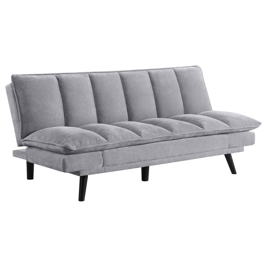 Laredo Upholstered Tufted Convertible Sofa Bed Grey (image for) Laredo Upholstered Tufted Convertible Sofa Bed Grey