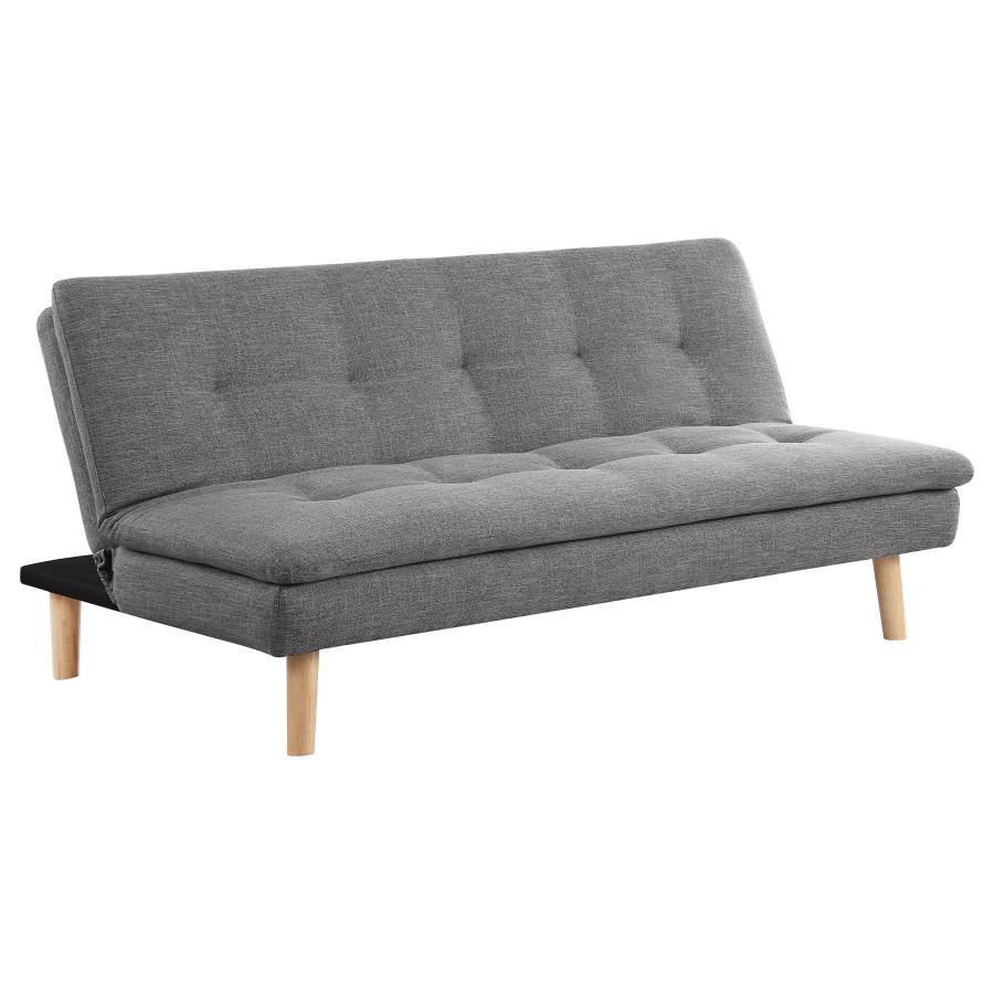 Scout Upholstered Tufted Convertible Sofa Bed Grey (image for) Scout Upholstered Tufted Convertible Sofa Bed Grey