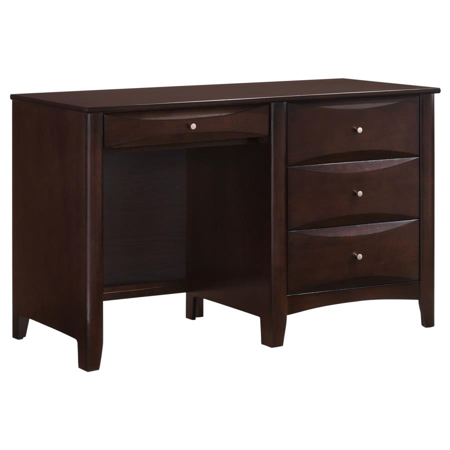 Phoenix 49-inch 3-drawer Office Computer Desk Cappuccino (image for) Phoenix 49-inch 3-drawer Office Computer Desk Cappuccino