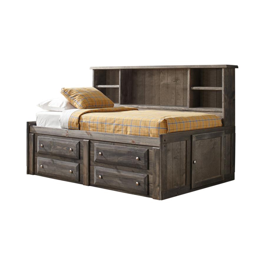 Wrangle Hill Wood Twin Storage Daybed Gunsmoke (image for) Wrangle Hill Wood Twin Storage Daybed Gunsmoke