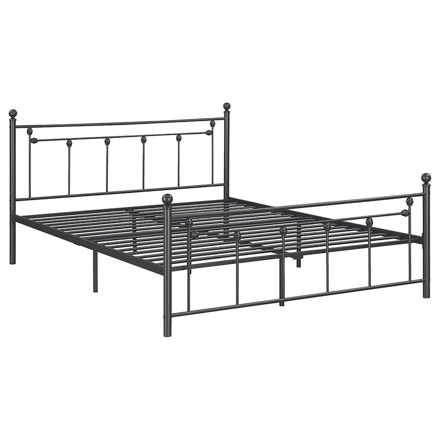 Canon Metal Full Open Frame Bed Gunmetal (image for) Canon Metal Full Open Frame Bed Gunmetal