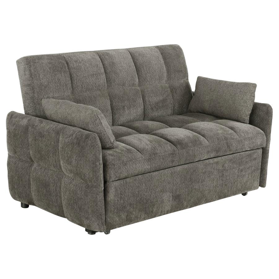 Cotswold Upholstered Convertible Sleeper Sofa Bed Dark Grey (image for) Cotswold Upholstered Convertible Sleeper Sofa Bed Dark Grey