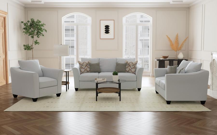 Modal Additional Images for Salizar Upholstered Flared Arm Accent Chair Sand