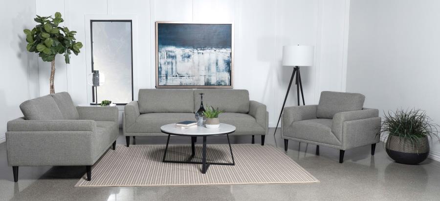 Modal Additional Images for Rilynn Upholstered Track Arm Accent Chair Grey