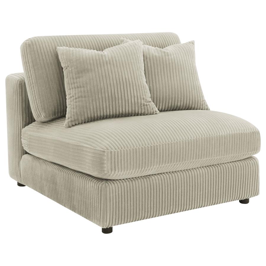 Blaine Upholstered Armless Chair Sand (image for) Blaine Upholstered Armless Chair Sand