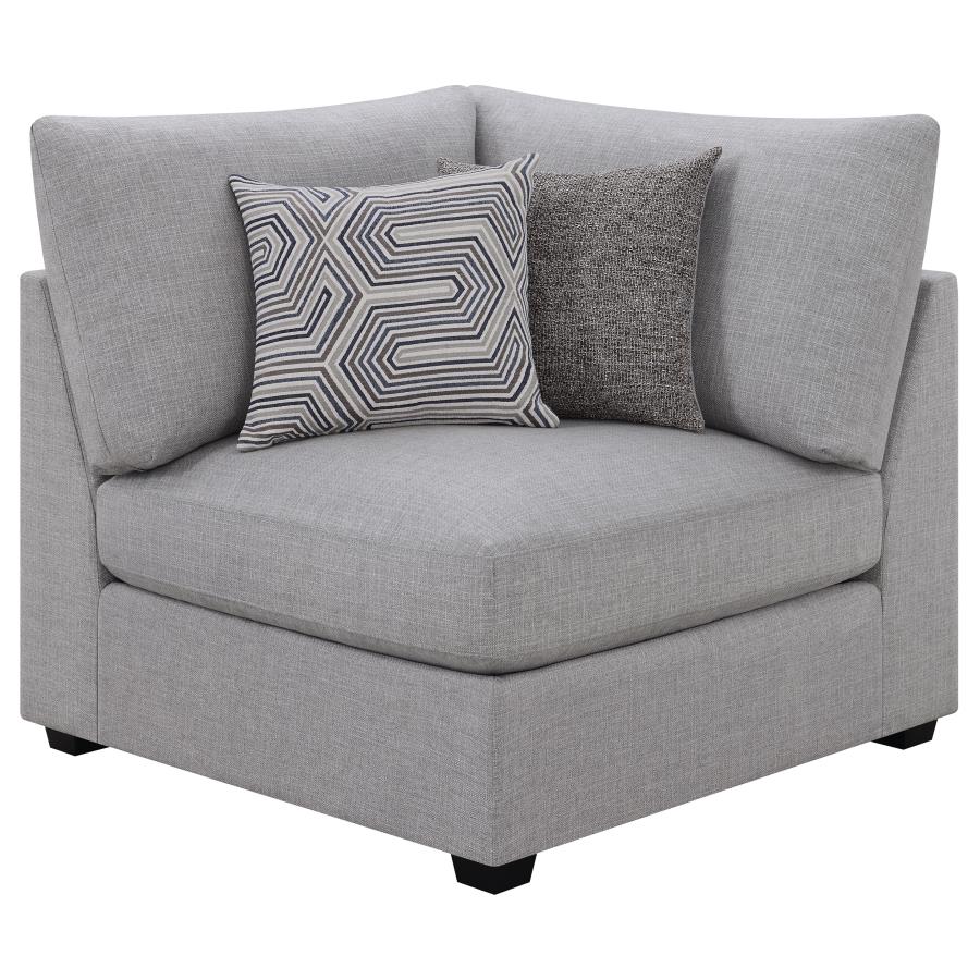 Cambria Upholstered Corner Grey (image for) Cambria Upholstered Corner Grey