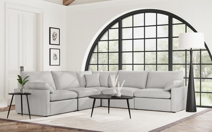 Collins Modular Power Reclining Sectional Sofa Set Grey (image for) Collins Modular Power Reclining Sectional Sofa Set Grey