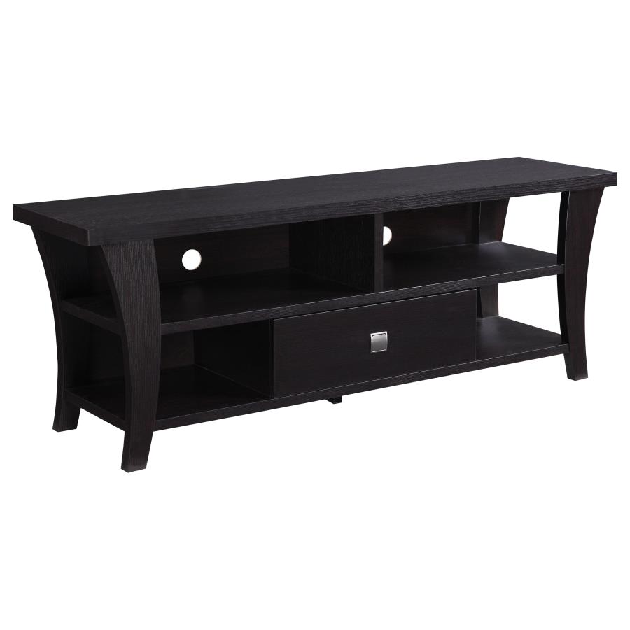 Anita 1-drawer Engineered Wood 60" TV Stand Cappuccino (image for) Anita 1-drawer Engineered Wood 60" TV Stand Cappuccino